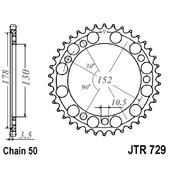 Reťazová rozeta JT JTR 729-46 46T, 530